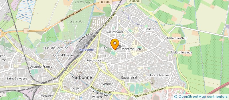 localisation de l'entreprise MONSIEUR HERVE CALERO à NARBONNE