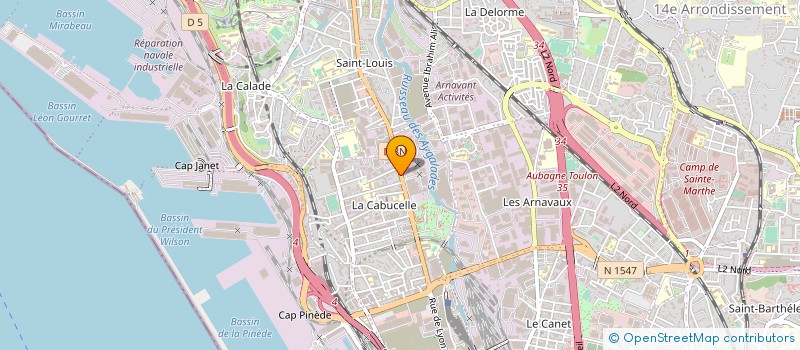 localisation de l'entreprise MONSIEUR HERVE CALISTRI à MARSEILLE