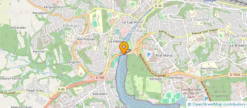 localisation de l'entreprise MONSIEUR HERVE CALLOCH à QUIMPER