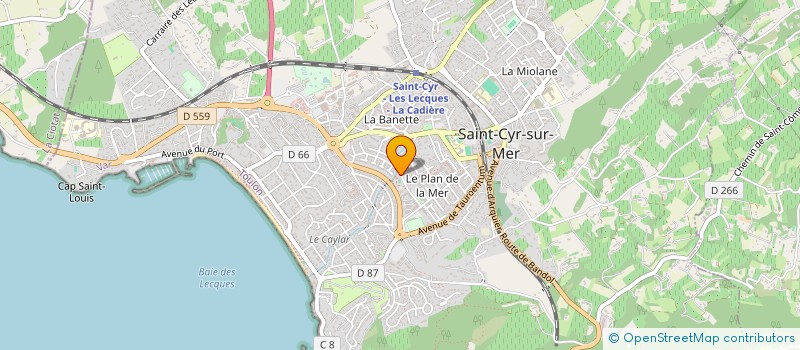 localisation de l'entreprise MONSIEUR HERVE CAMBON à SAINT-CYR-SUR-MER