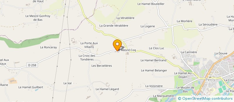 localisation de l'entreprise MONSIEUR HERVE CARDINAL  PERCY-EN-NORMANDIE