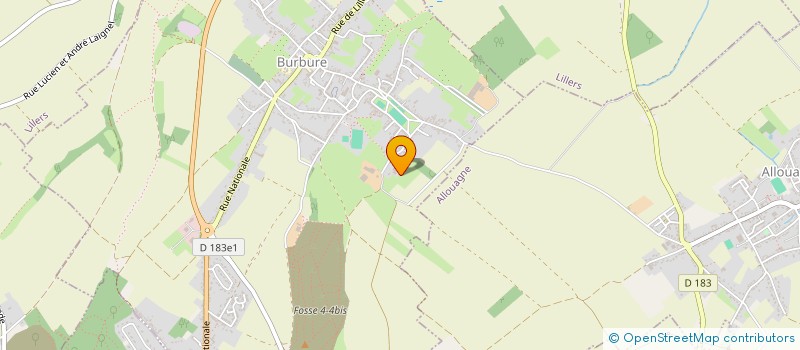 localisation de l'entreprise MONSIEUR HERVE CARON  BURBURE