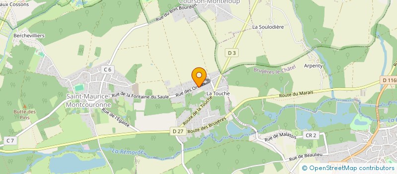 localisation de l'entreprise MONSIEUR HERVE CARRE à SAINT-MAURICE-MONTCOURONNE