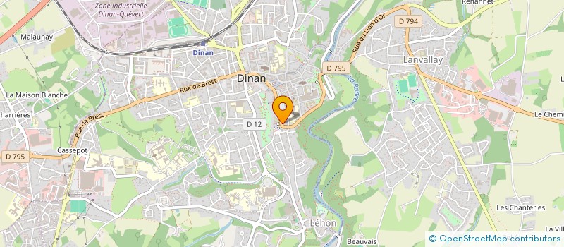 localisation de l'entreprise MONSIEUR HERVE CASSEGRAIN à DINAN