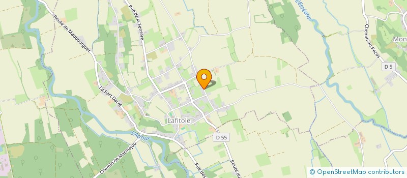 localisation de l'entreprise MONSIEUR HERVE CASTERA  LAFITOLE