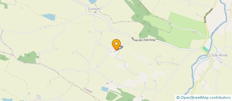 localisation de l'entreprise MONSIEUR HERVE CASTERAS  LUSSAN