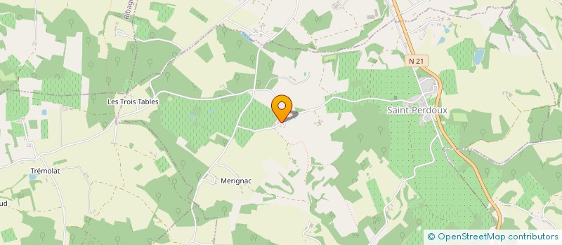 localisation de l'entreprise MONSIEUR HERVE CAUTRES  SAINT-PERDOUX