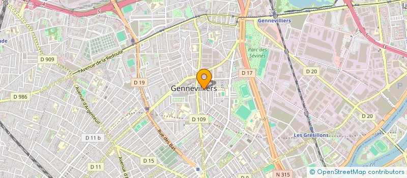 localisation de l'entreprise MONSIEUR HERVE CAVALIER à GENNEVILLIERS