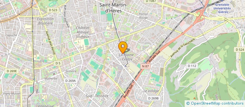 localisation de l'entreprise MONSIEUR HERVE CHAMAILLARD  SAINT-MARTIN-D'HERES