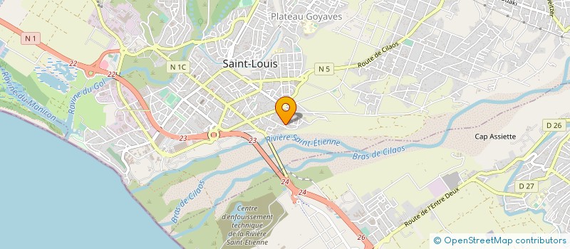 localisation de l'entreprise MONSIEUR HERVE CHAMAND à SAINT-LOUIS