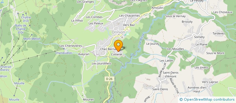 localisation de l'entreprise MONSIEUR HERVE CHANUT à ONNION