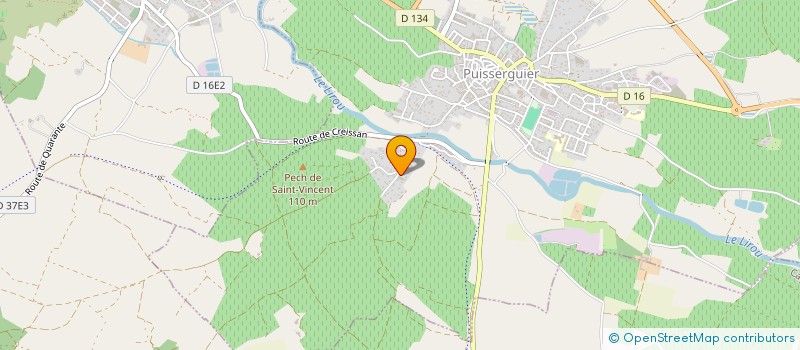 localisation de l'entreprise MONSIEUR HERVE CHARLET  PUISSERGUIER