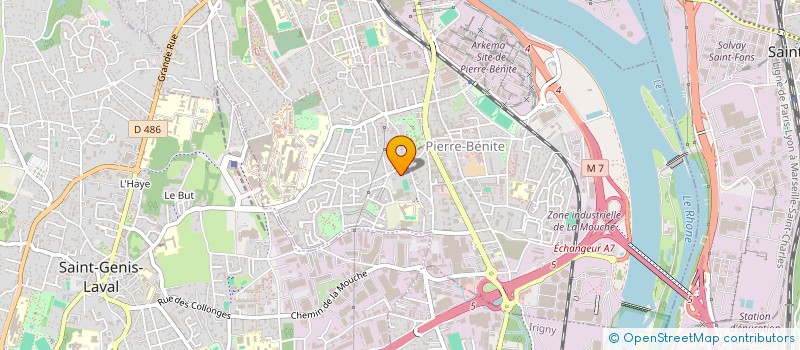 localisation de l'entreprise MONSIEUR HERVE CHARPENEL  OULLINS-PIERRE-BENITE