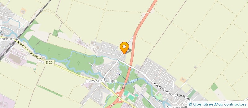 localisation de l'entreprise MONSIEUR HERVE CHATRIOT  ISLES-SUR-SUIPPE