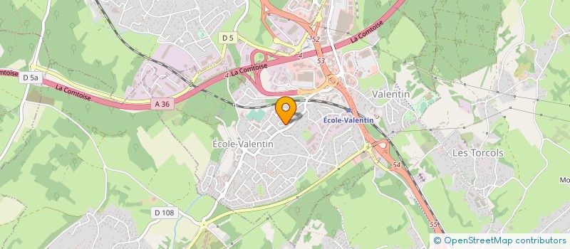 localisation de l'entreprise MONSIEUR HERVE CHAULEUR  ECOLE-VALENTIN