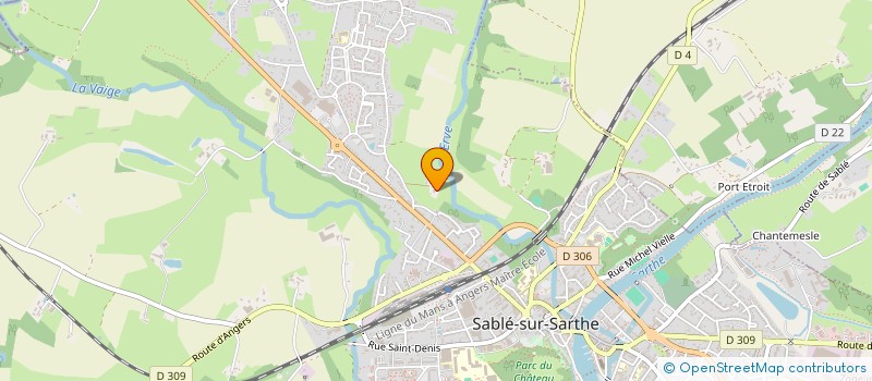 localisation de l'entreprise MONSIEUR HERVE CHAUVIN  SOUVIGNE-SUR-SARTHE