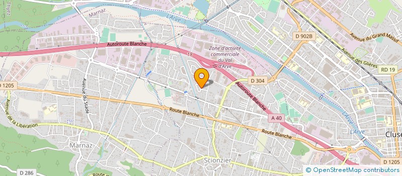 localisation de l'entreprise MONSIEUR HERVE CHAVASSE-FRETAZ  SCIONZIER