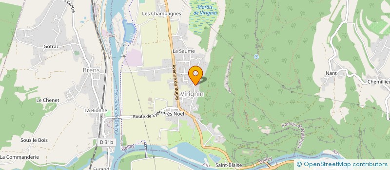 localisation de l'entreprise MONSIEUR HERVE CHAVRIER à ARBOYS EN BUGEY
