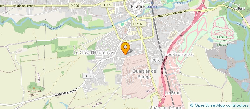 localisation de l'entreprise MONSIEUR HERVE CHELLE à ISSOIRE