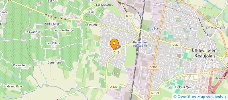 localisation de l'entreprise MONSIEUR HERVE CHEVALIER  BELLEVILLE-EN-BEAUJOLAIS