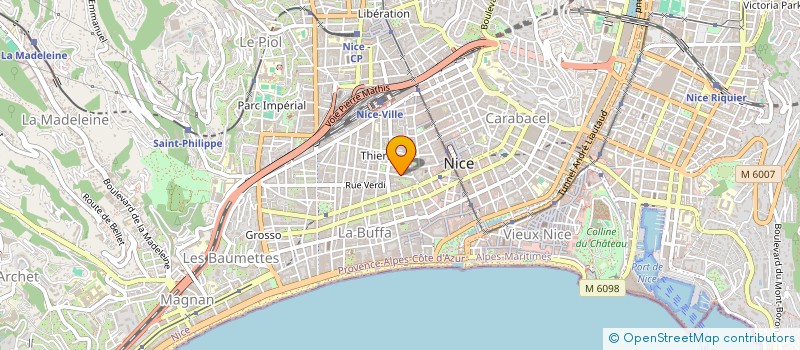 localisation de l'entreprise MONSIEUR HERVE CHEVEAU  NICE