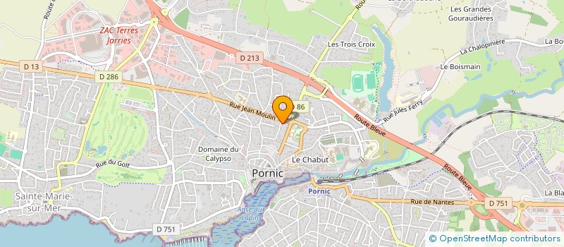 localisation de l'entreprise MONSIEUR HERVE CHEVEAU  PORNIC