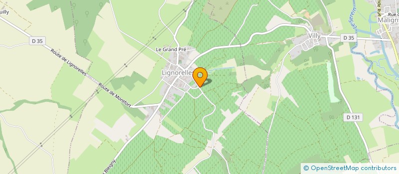 localisation de l'entreprise MONSIEUR HERVE CHIREZ  LIGNORELLES