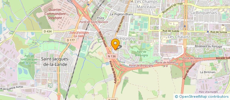 localisation de l'entreprise MONSIEUR HERVE CHOLLET  RENNES