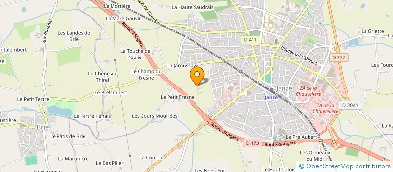 localisation de l'entreprise MONSIEUR HERVE CHOPIN  JANZE