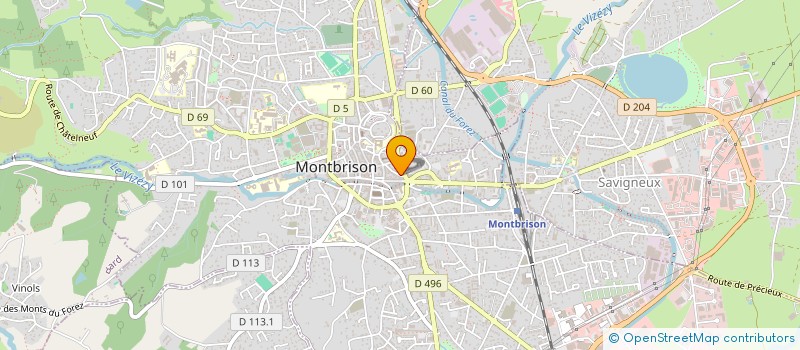 localisation de l'entreprise MONSIEUR HERVE CLAIRET à MONTBRISON