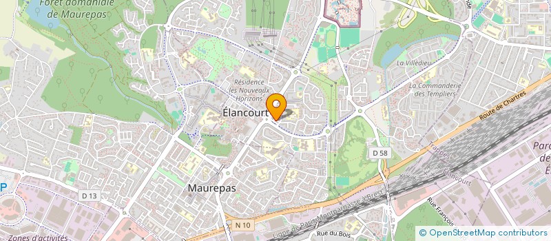 localisation de l'entreprise MONSIEUR HERVE-CLAUDE KEBANI  LES CLAYES-SOUS-BOIS