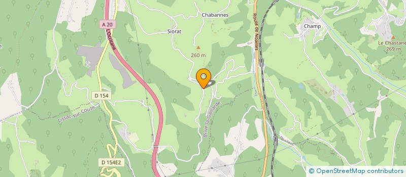 localisation de l'entreprise MONSIEUR HERVE CLAUZADE  BRIVE LA GAILLARDE