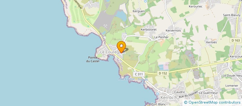 localisation de l'entreprise MONSIEUR HERVE CLEN  PLOEMEUR