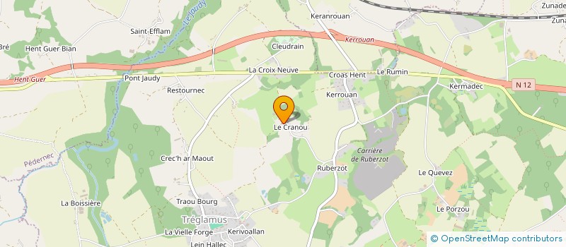 localisation de l'entreprise MONSIEUR HERVE CLOAREC  TREGLAMUS