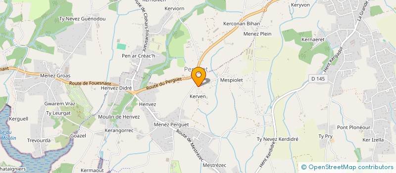 localisation de l'entreprise MONSIEUR HERVE COADOU  FOUESNANT