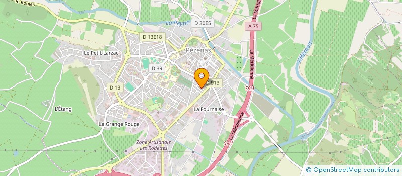localisation de l'entreprise MONSIEUR HERVE COLIN à PEZENAS