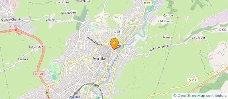 localisation de l'entreprise MONSIEUR HERVE COLLETTE à AURILLAC