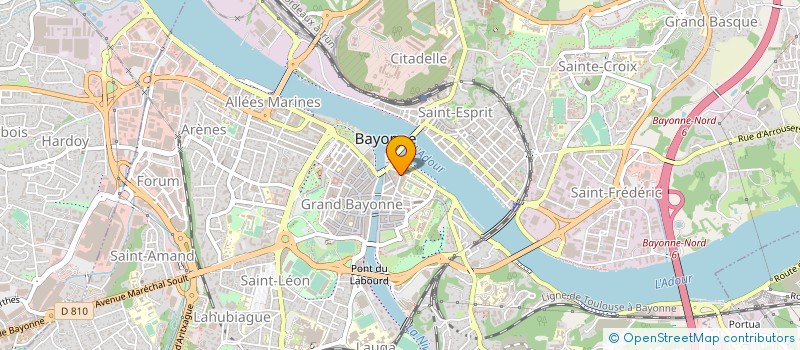 localisation de l'entreprise MONSIEUR HERVE COLMET  BAYONNE