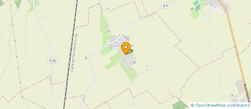 localisation de l'entreprise MONSIEUR HERVE COPIN  GOMIECOURT