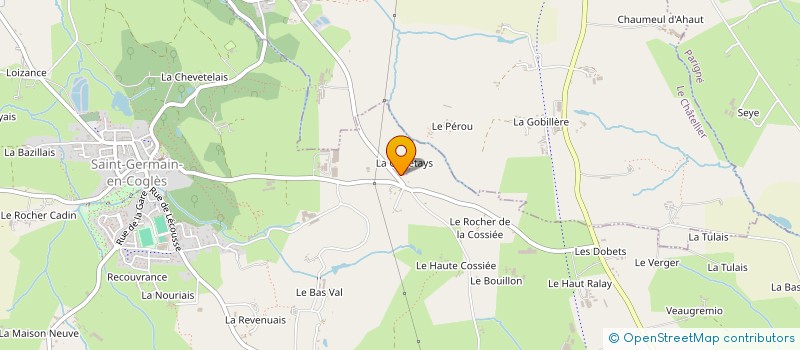 localisation de l'entreprise MONSIEUR HERVE COQUET  SAINT-GERMAIN-EN-COGLES