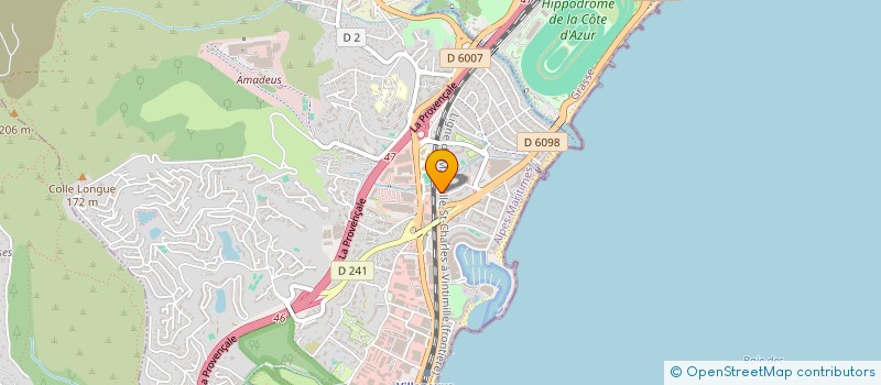 localisation de l'entreprise MONSIEUR HERVE CORONEL  VILLENEUVE-LOUBET