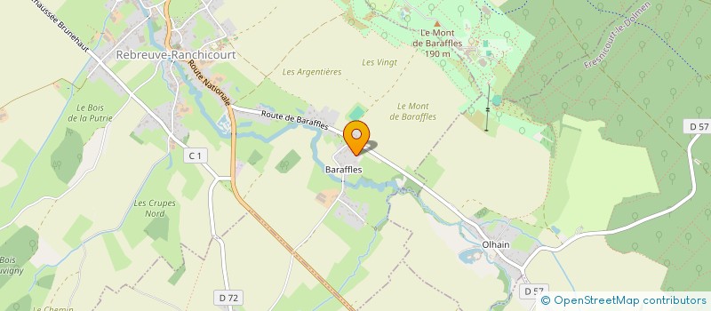 localisation de l'entreprise MONSIEUR HERVE CORROYETTE à REBREUVE-RANCHICOURT