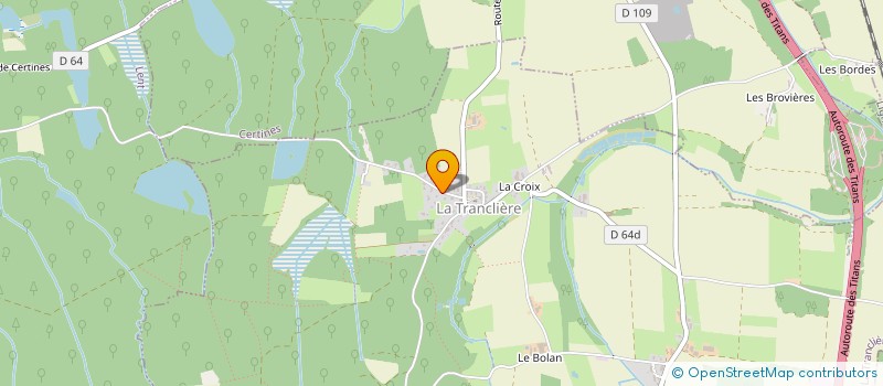 localisation de l'entreprise MONSIEUR HERVE CORTINOVIS  LA TRANCLIERE