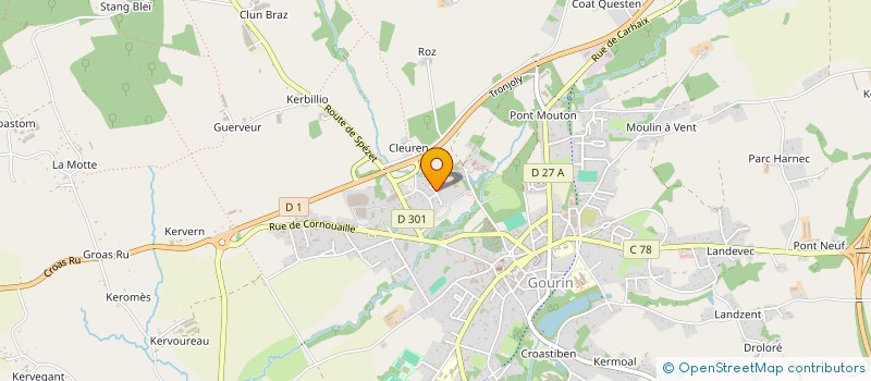 localisation de l'entreprise MONSIEUR HERVE CORVELLEC  GOURIN