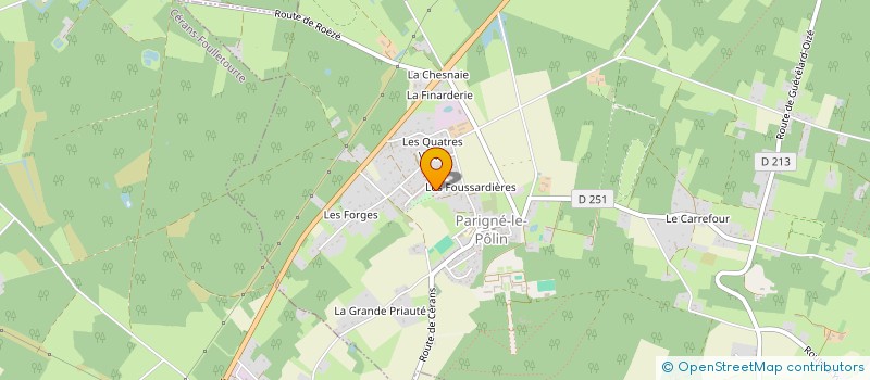 localisation de l'entreprise MONSIEUR HERVE COUDREUSE à PARIGNE-LE-POLIN