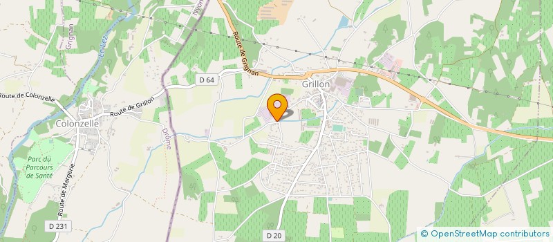 localisation de l'entreprise MONSIEUR HERVE COUNDOURIS  GRILLON