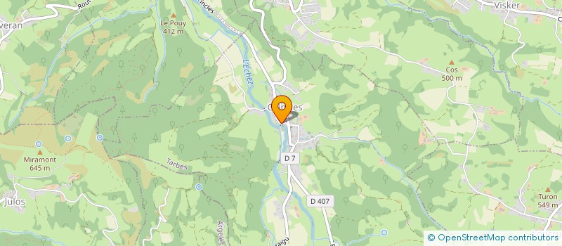 localisation de l'entreprise MONSIEUR HERVE COURREGES-VIGNES  ORINCLES