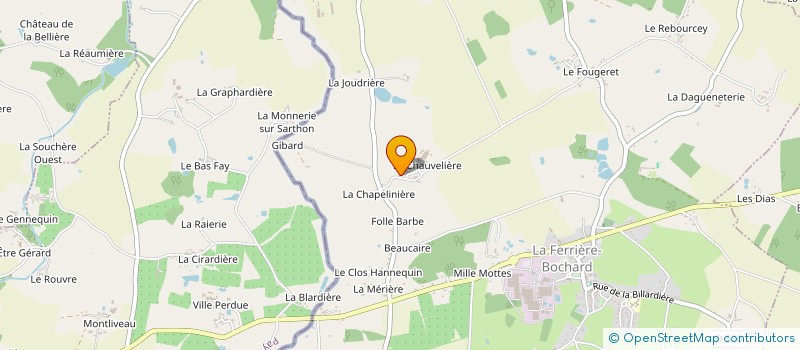 localisation de l'entreprise MONSIEUR HERVE COUSIN à LA FERRIERE-BOCHARD