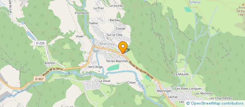 localisation de l'entreprise MONSIEUR HERVE CREHALET à MIEUSSY