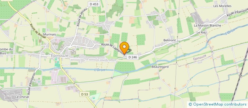 localisation de l'entreprise MONSIEUR HERVE CRETIN  EPINOUZE